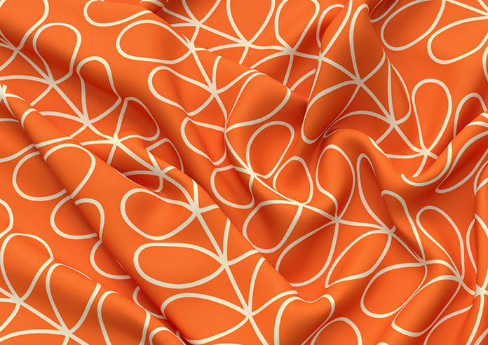 Orla Kiely Linear Stem, Persimmon - Roman Blind - Image 4